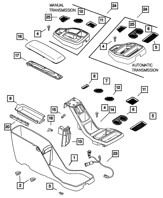 6506721AA - Instrument Panel and Radios and Consoles: Plastic Snap-in Nut for Mopar Image