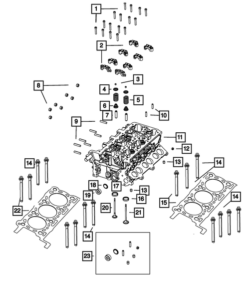 Cylinder Head for 2022 Jeep Gladiator #0