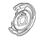 88971184 - Brakes: Backing Plate for Pontiac: Vibe Image