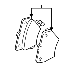 88972099 - Brakes: Brake Pads Rear for Pontiac: Vibe Image