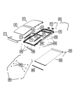 68194957AA - Body Sheet Metal Except Doors: Sunroof Mechanism Cover for Jeep: Cherokee Image