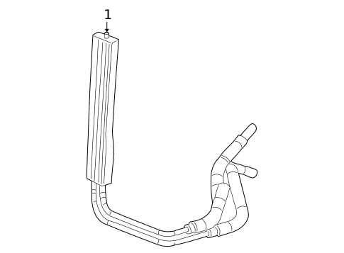 Power Steering Oil Cooler for 2013 GMC Sierra 1500 #0