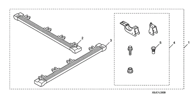 Side Steps (Square Type) for 2012 Honda Ridgeline #0