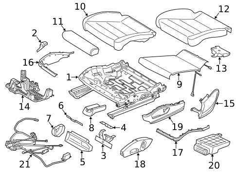 Front Seat Components for 2022 Porsche 718 Cayman #2