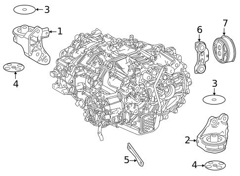 Engine & Trans Mounting for 2025 Toyota Mirai #0