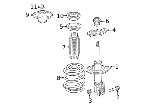 Struts & Components for 2009 Chevrolet Equinox #0