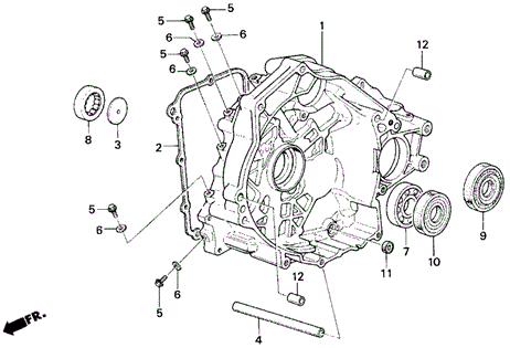 AT Torque Converter Housing ('84-'85) for 1985 Honda Civic #0