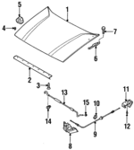 8980561220 - : Hinge Bolt for Isuzu Image