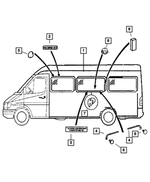 68018774AA - Glass: Bodyside Window Glass for Mopar Image
