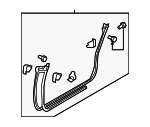 32007750 - Body: Door Weather-strip for Saab: 9-2X Image