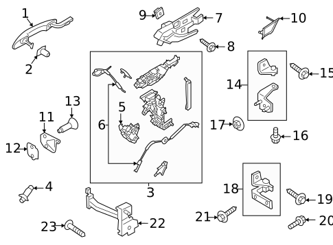 Lock & Hardware for 2025 Lincoln Corsair #1