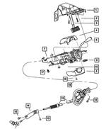 1GD32GTVAB - Interior Trim: Steering Column Shroud for Dodge: Ram 1500, Ram 2500, Ram 3500 | Ram: 1500, 2500, 3500 Image