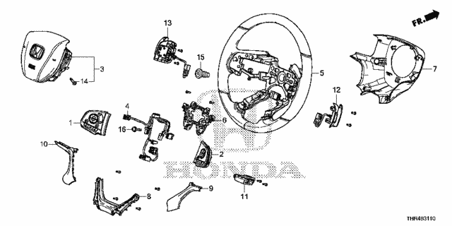Steering Wheel (SRS) for 2021 Honda Odyssey #0
