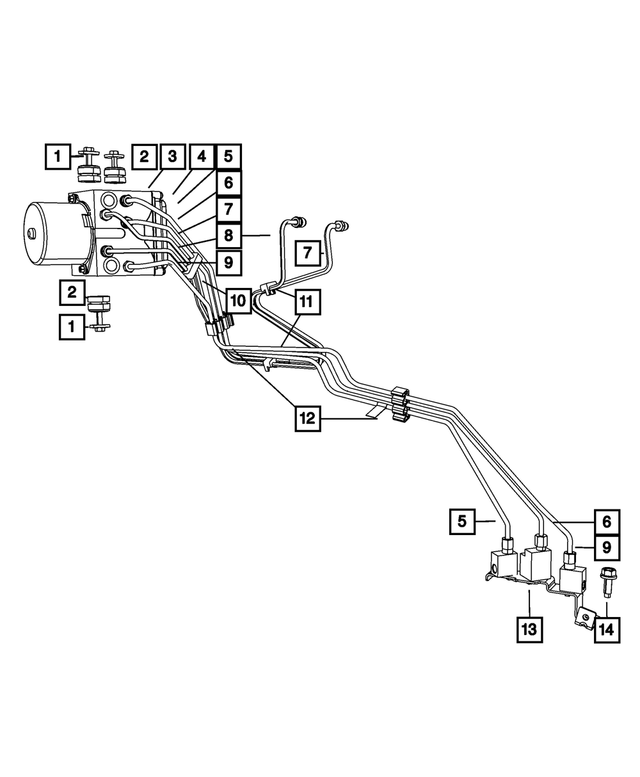 52013169AI - : Brake Tube for Mopar Image