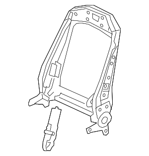 4K0881515B - Body: Seat Back Frame for Audi Image