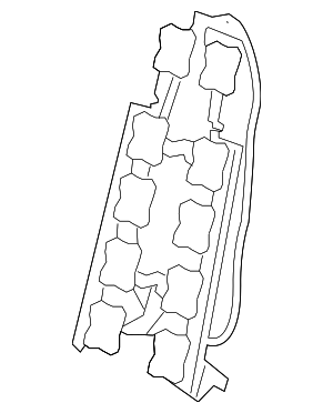 4K0881065A - Body: Seat Lumbar Support Cushion for Audi Image