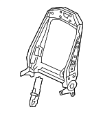 4K0881515B - Body: Seat Back Frame for Audi: A6 allroad, A6 Quattro, A7 Sportback, e-tron Quattro, e-tron S, e-tron S Sportback, e-tron Sportback, Q8 e-tron, Q8 e-tron Sportback, RS6 Avant, RS7 Sportback, S6, S7 Sportback, SQ8 e-tron, SQ8 e-tron Sportback Image