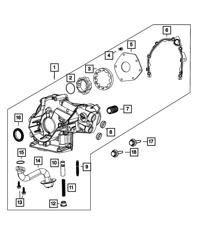 6106003AA - 1.4LTurbo; Engine: Hex Head Bolt And Coned Washer, Mounting for Mopar Image