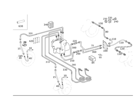 Brake Lines for 2006 Mercedes-Benz G55 AMG #0
