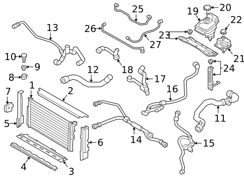 Radiator & Components for 2018 BMW 330e #0