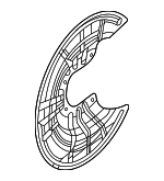 68425382AA - : Backing Plate for Jeep: Grand Wagoneer, Grand Wagoneer L, Wagoneer, Wagoneer L Image