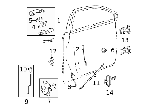 Front Door for 2008 Saturn Vue #1