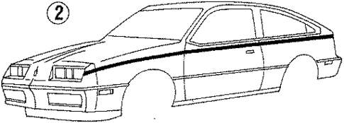Stripe Tape for 1985 Oldsmobile Firenza #3