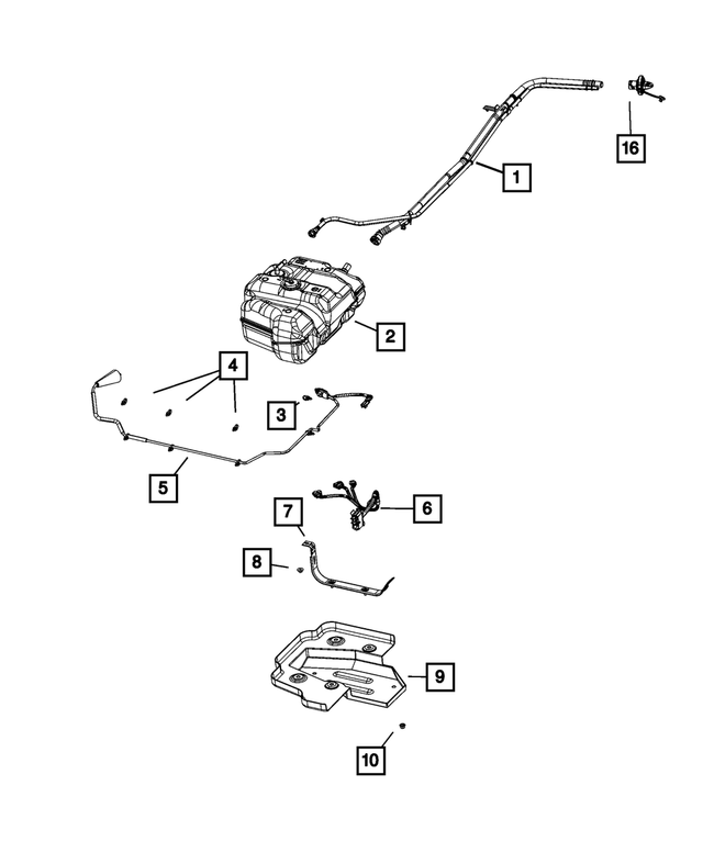 68365975AC - Emission Controls: Filler Tube Assembly for Mopar Image