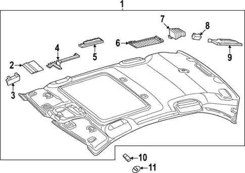 Interior Trim - Roof for 2024 Mercedes-Benz C 43 AMG&reg; #0