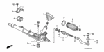 53434SNAA01 - Chassis: CLIP, STEERING TIE ROD for Honda Image