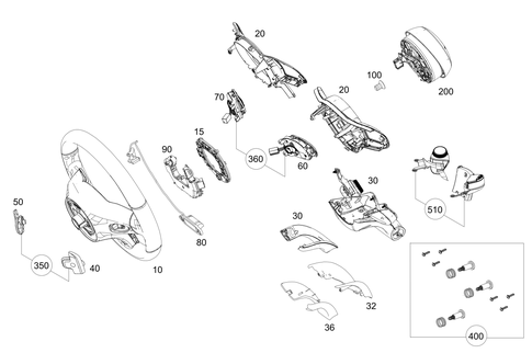 Steering Wheel and Steering Wheel Lock for 2019 Mercedes-Benz GLC63 AMG #0