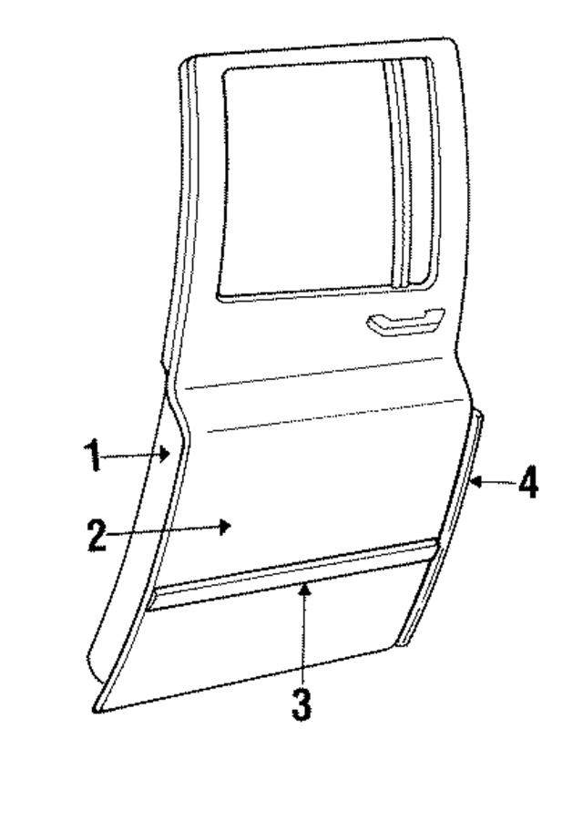 15641847 - Body: Door Shell for GM Image