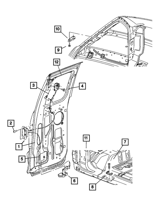 55359746AD - Doors and Related Parts: Cargo Door Latch, Right for Mopar Image