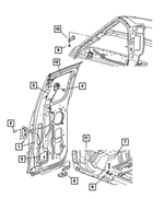 6505553AA - Doors and Related Parts: Screw for Mopar Image