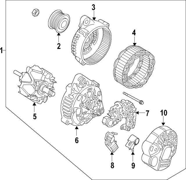 373673C001 - Electrical: Rectifier for Kia Image