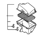 8649673 - Engine: Air Cleaner Assembly for Volvo: S60, S80, V70, XC70 Image