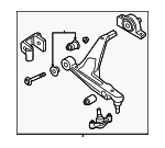32370928 - Suspension: Lower Control Arm for Volvo Image