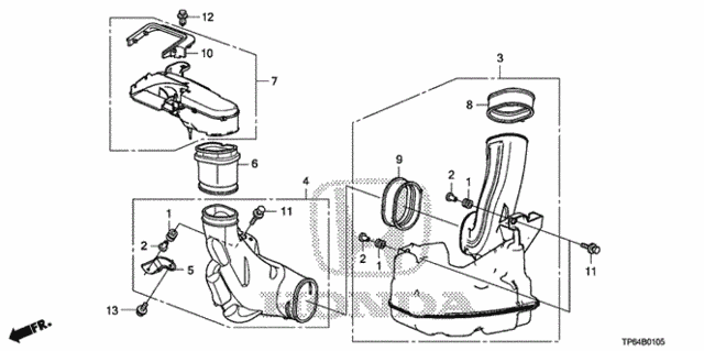 Resonator Chamber (V6) for 2012 Honda Crosstour #0