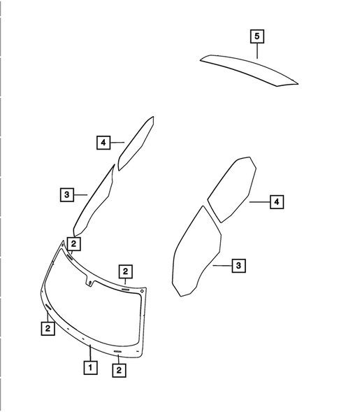 Glass and Interior Rear View Mirror for 2013 Chrysler 300 #1