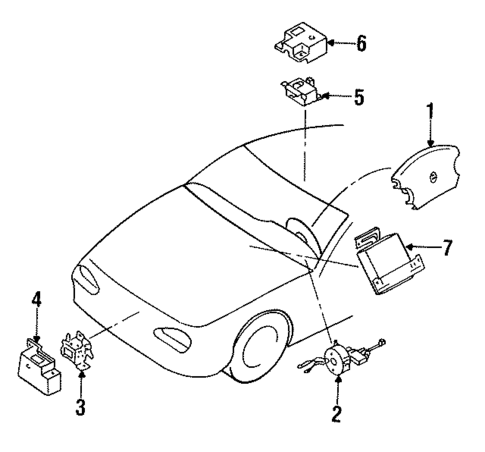 Air Bag Components for 1991 Nissan NX #0