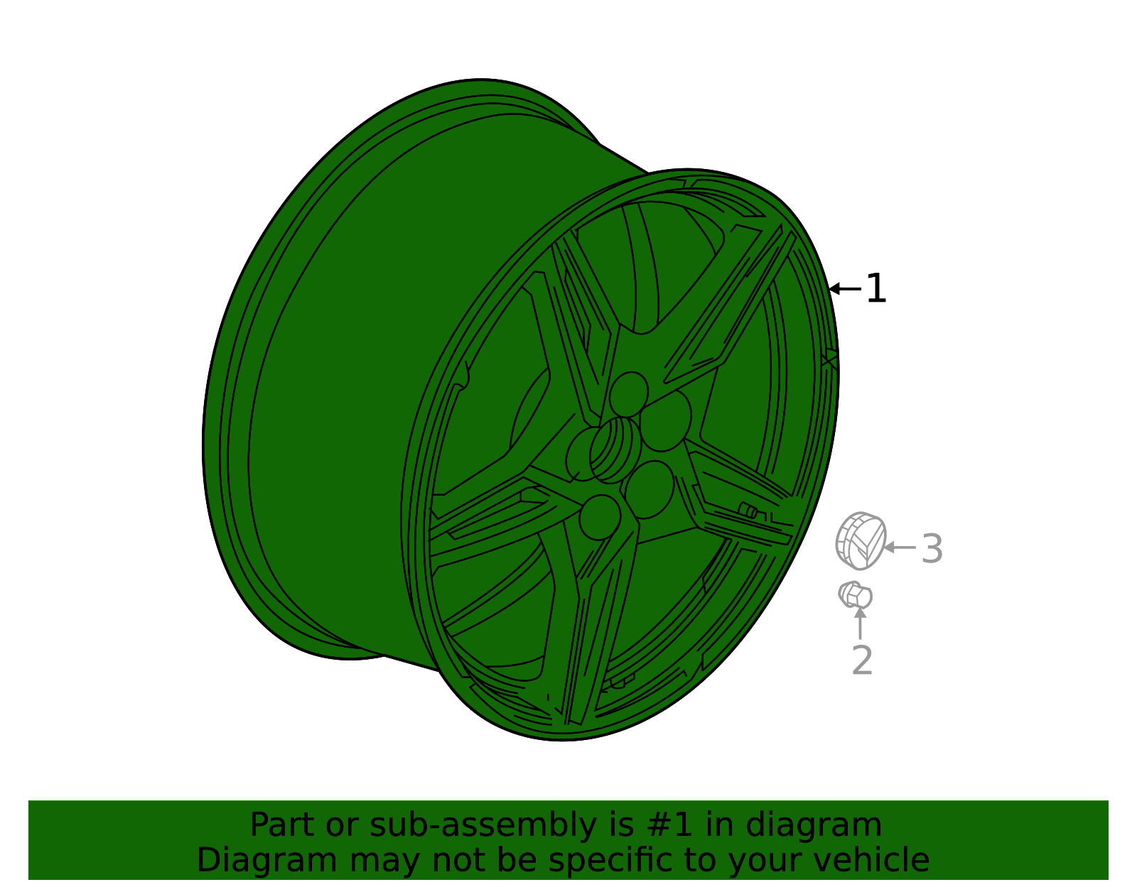2024-2025 Chevrolet Corvette 19x8.5-Inch Multi-Spoke Forged