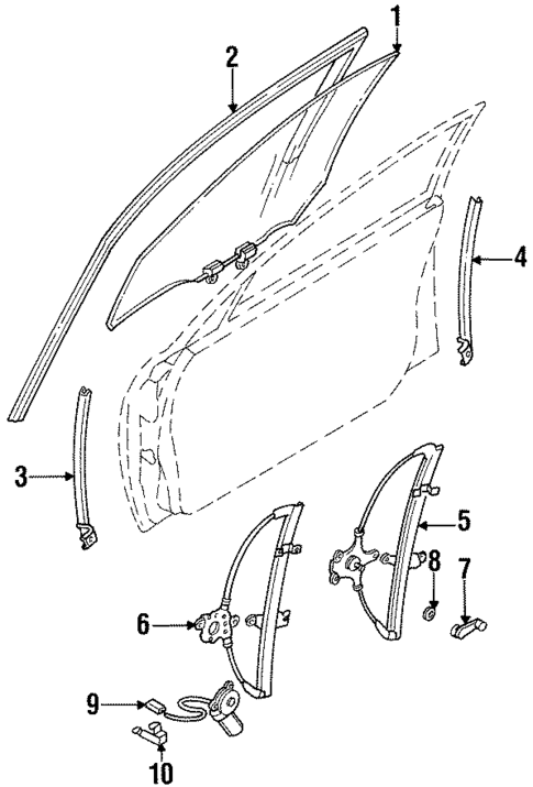 Front Door for 1997 Nissan Altima #0
