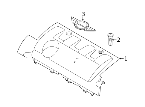 Engine Appearance Cover for 2014 Mini Cooper Countryman #1