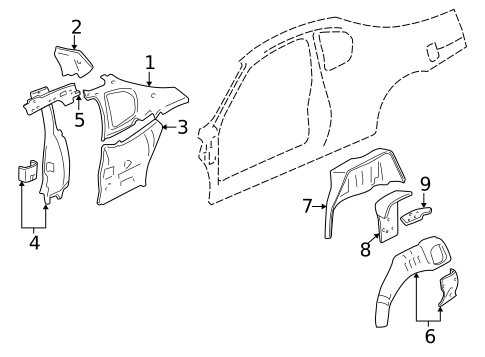 Inner Structure for 2001 Chevrolet Monte Carlo #0