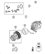 5264454 - Air Conditioners and Heaters: A/C Clutch Snap Ring Kit for Chrysler: 200, 300, 300M, Aspen, Concorde, Pacifica, Sebring, Town &amp; Country, Voyager | Dodge: Avenger, Caravan, Challenger, Charger, Dakota, Durango, Grand Caravan, Intrepid, Journey, Magnum, Ram 1500, Ram 2500, Ram 3500, Viper | Jeep: Commander, Grand Cherokee, Liberty, Wrangler | Ram: 1500, 2500, 3500, C/V, Dakota | SRT: Viper Image