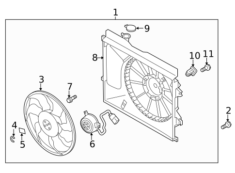 Cooling Fan for 2017 Kia Soul #0