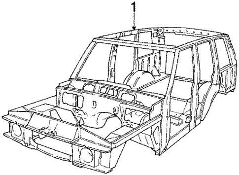 Body Shell for 1993 Land Rover Defender 110 #0