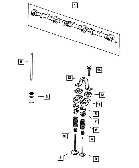 Camshafts & Valves for 2002 Jeep Wrangler #0
