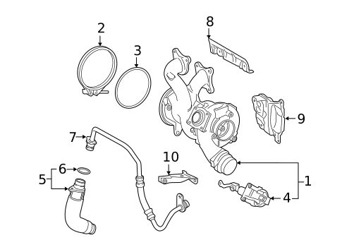Turbocharger & Components for 2024 BMW 840i xDrive #0