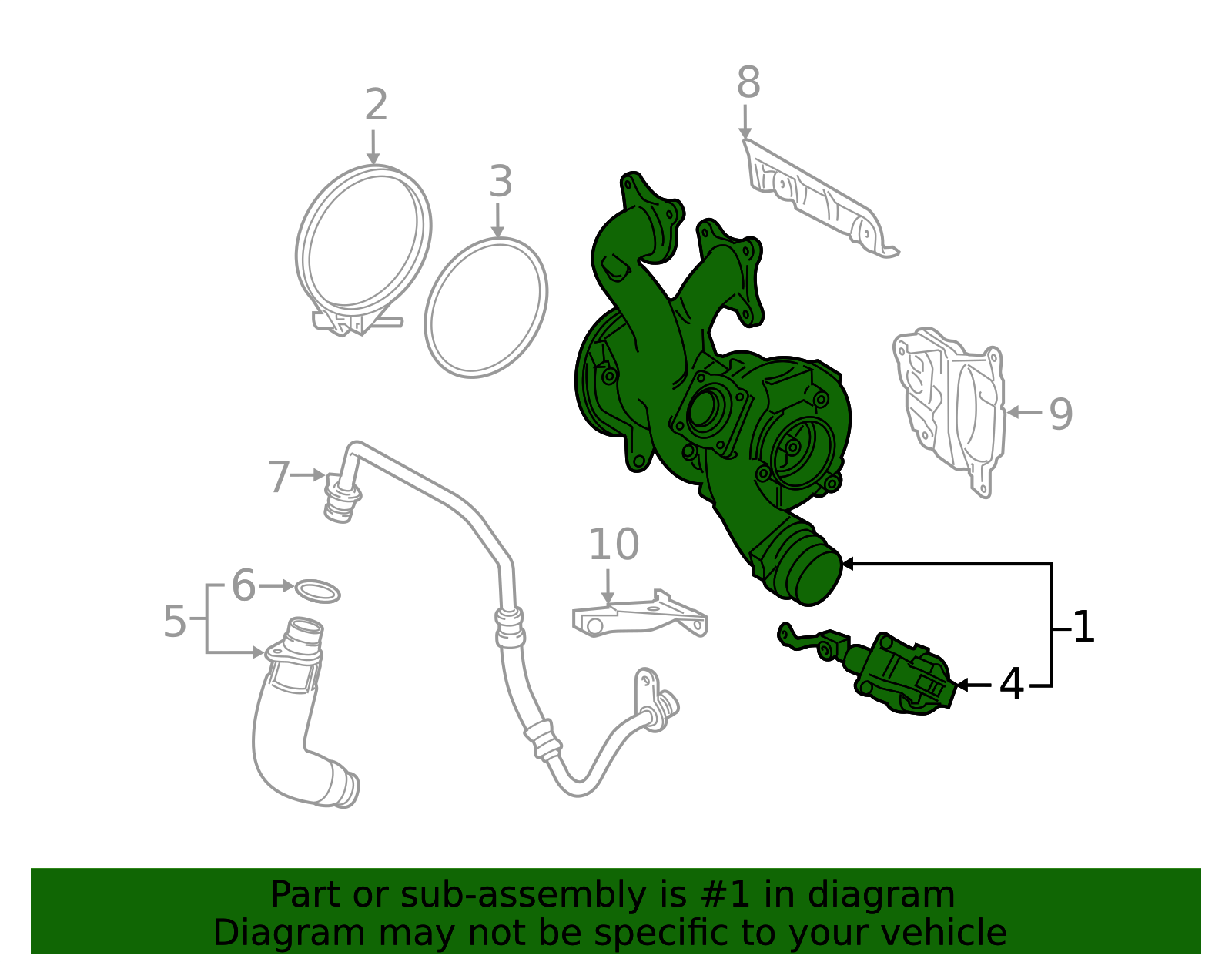 11657934386 - 2019-2026 BMW Turbocharger (11-65-7-934-386) | BMW